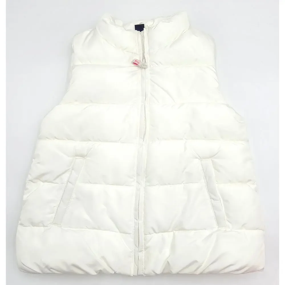 2 Gap Girl's Size 4/5 Pink and White Puffer Vests